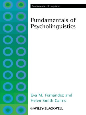 cover image of Fundamentals of Psycholinguistics